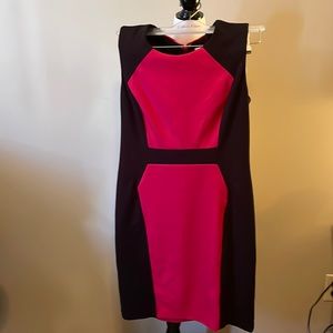 Calvin Klein fitted knit dress size 10p